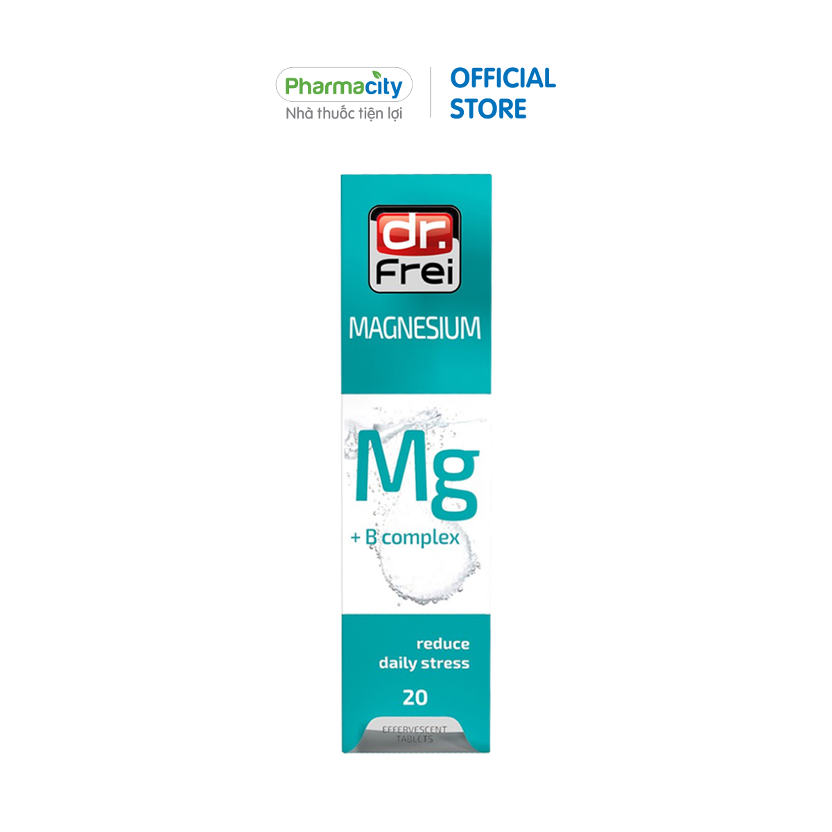 Viên sủi hỗ trợ giảm stress Dr. Frei Magnesium + B complex