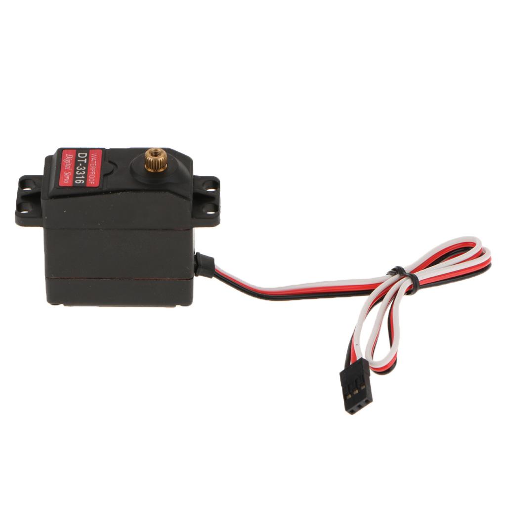 Waterproof DT-3316 20MG Digital Servo Metal Gear 15KG For RC Car Robot