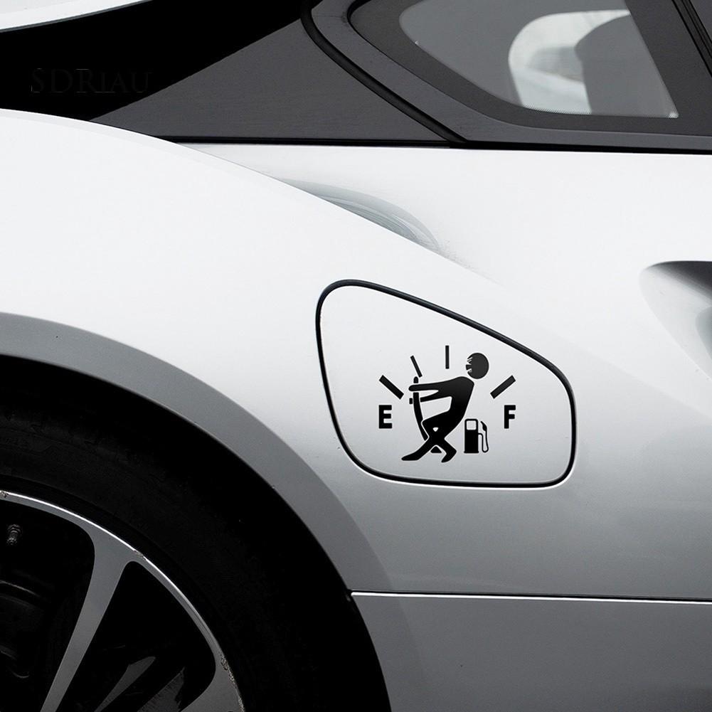 Decal dán trang trí hình bình chứa nhiên liệu cho xe hơi