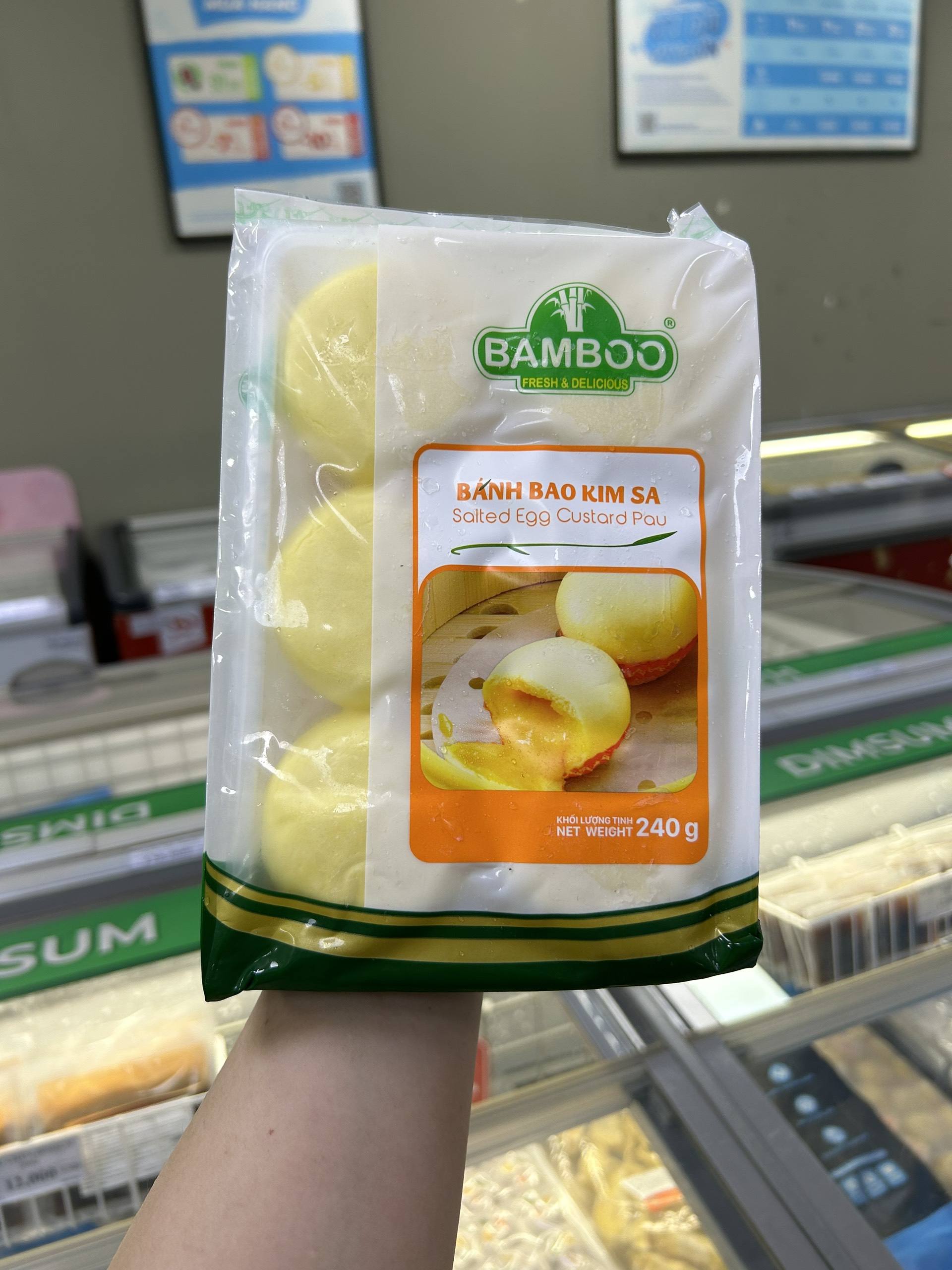 Bánh bao kim sa Bamboo 240g