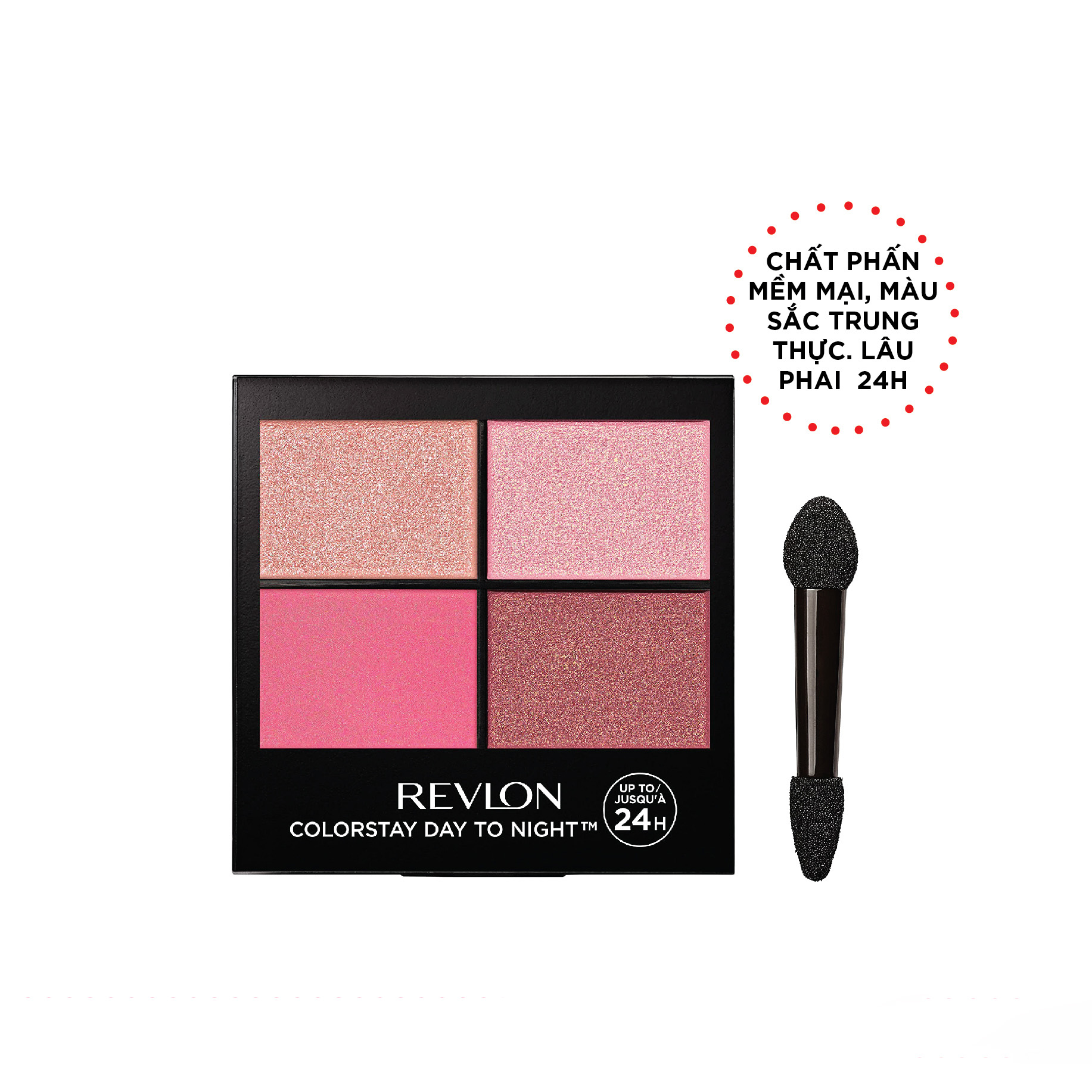 Phấn mắt lâu phai Revlon Colorstay Day to Night EyeShadow Quad 24h