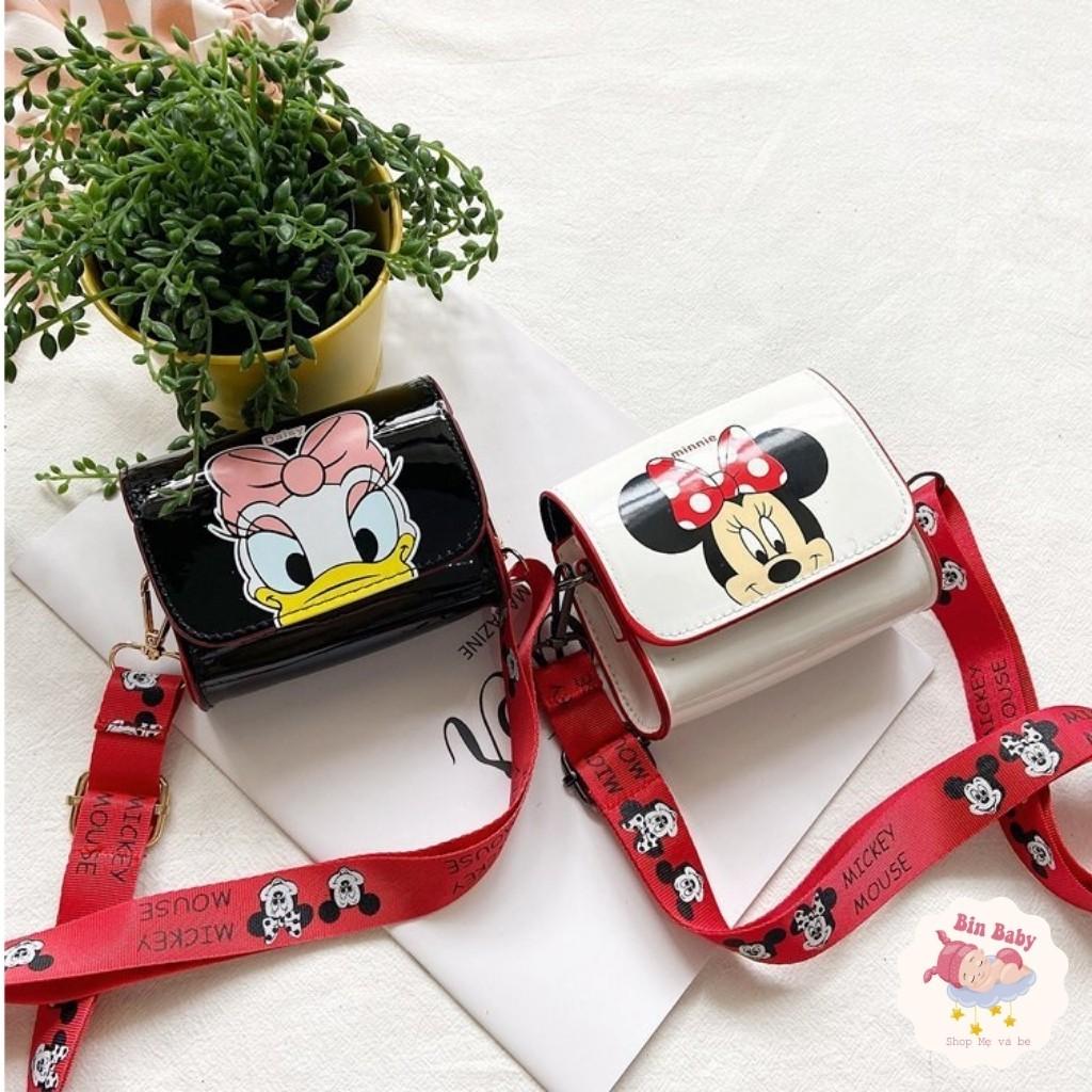Túi xách cho bé - túi đeo chéo MINI dễ thương hình MICKEY và DONALD phong cách Hàn Quốc cho bé