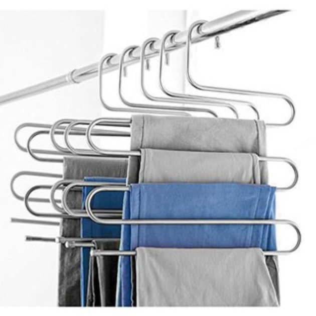 Móc Treo Khăn inox, Quần Áo 5 Tầng Tiện Dụng
