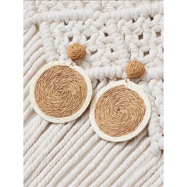 Bông tai tròn thả mây Tiệm nhà Sakj