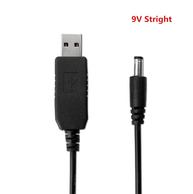 COVYIV USB DC 5V to 12V 9V Power Cable For Router WIFI Adapter Wire usb Boost Module Converter Via Powerbank 5.5*2.1mm