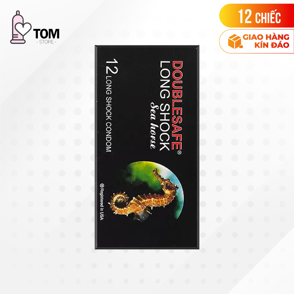 Bao cao su Cá Ngựa 4 in 1 Malaysia - Kéo dài thời gian - Hộp 12 cái