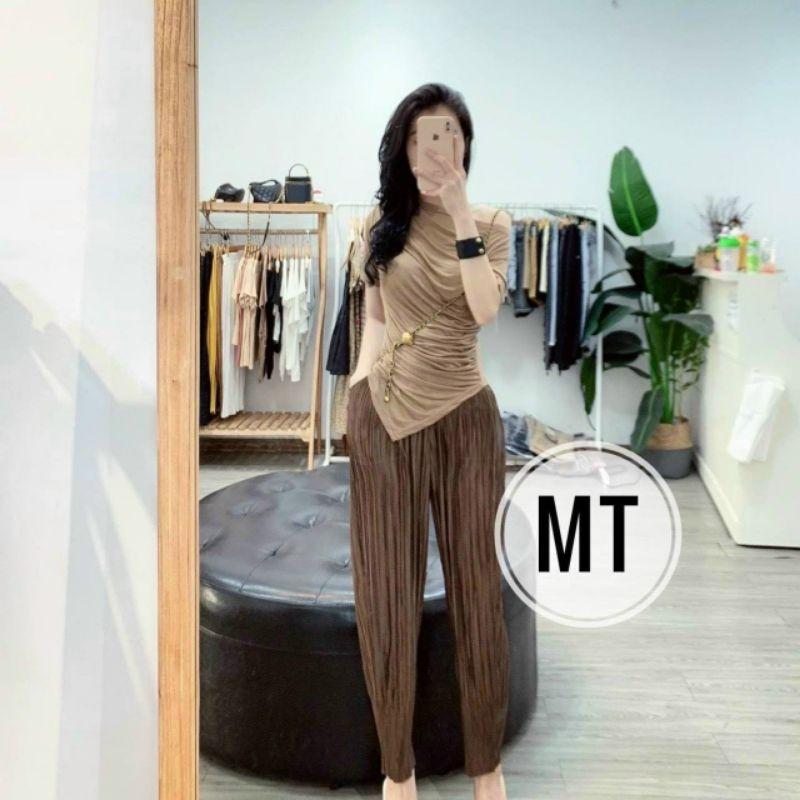 BỘ ÁO VẠT XÉO PHỐI QUẦN DÀI