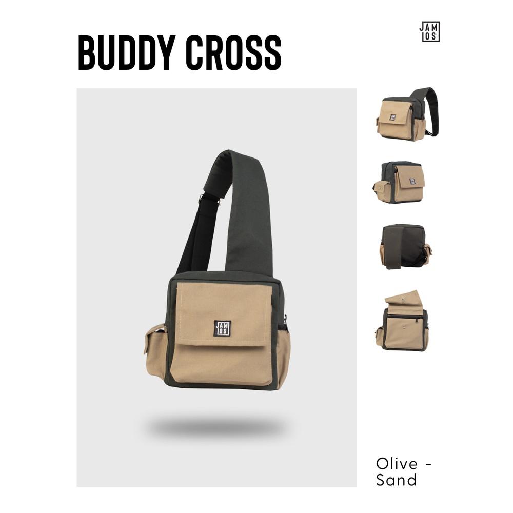 Túi đeo chéo sau lưng trước ngực thời trang đa dụng tiện ích vải canvas Buddy Cross Jamlos