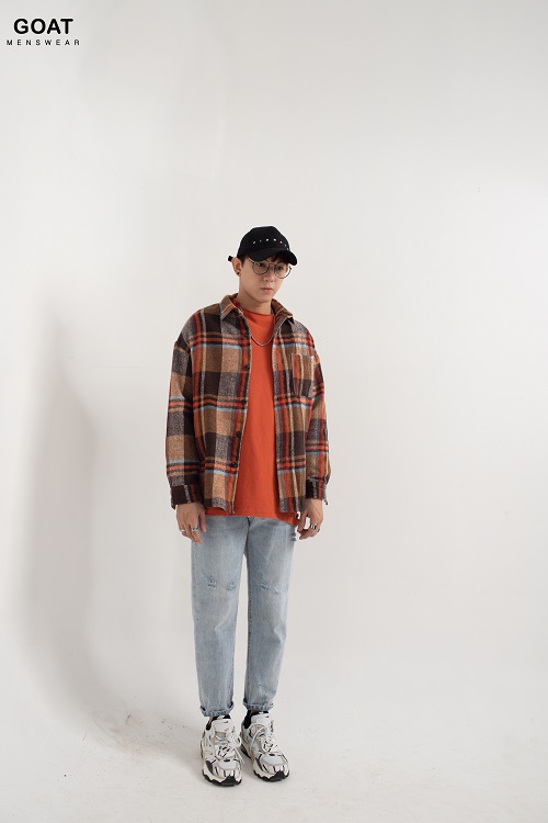 Áo Sơ Mi Nam Form Rộng Tay Dài GOAT MENSWEAR