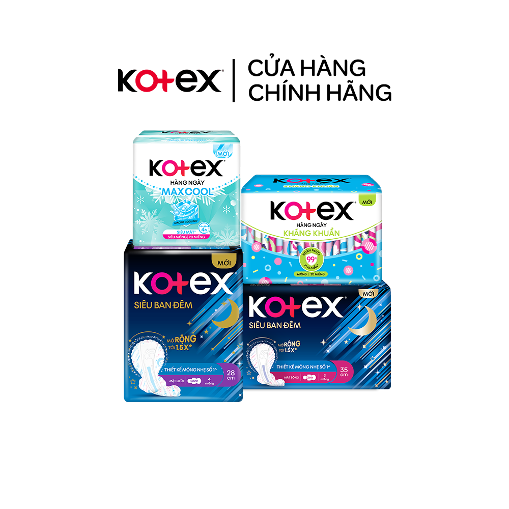 Combo 4 gói BVS ban đêm và hằng ngày