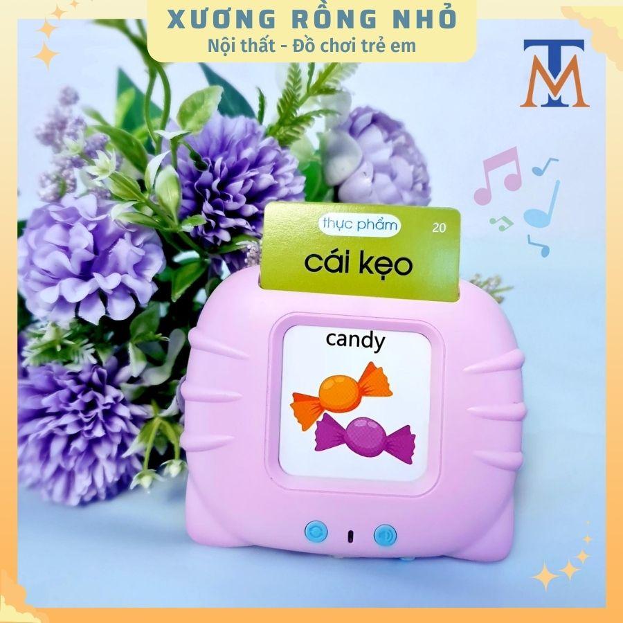 Máy đọc thẻ song ngữ Anh Việt flashcard 255 thẻ 510 từ vựng và 12 chủ đề 