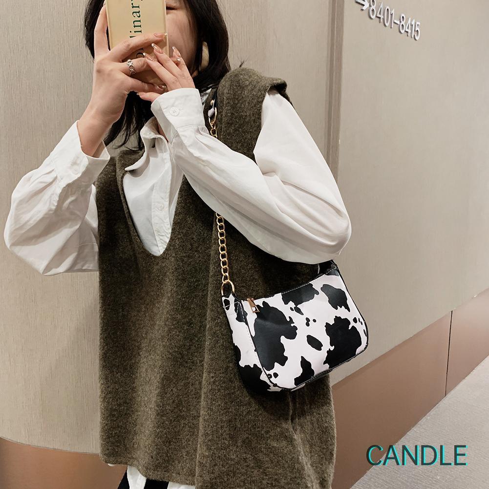 Túi Đeo Dưới Cánh Tay Chất Liệu Da Pu Họa Tiết Động Vật