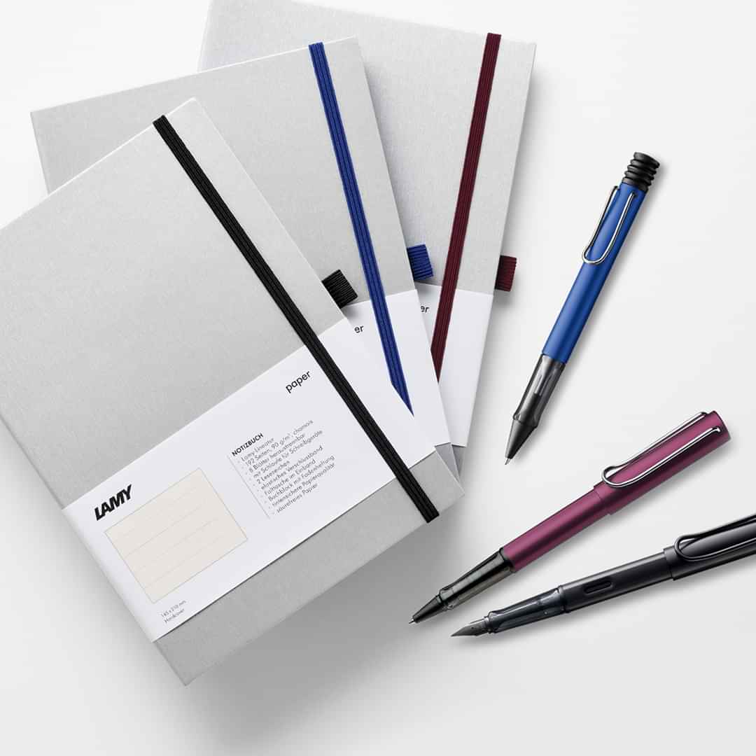 Gift Set Lamy Notebook A6 Softcover Grey + Lamy Al-Star Blue - GSA6-Al0011