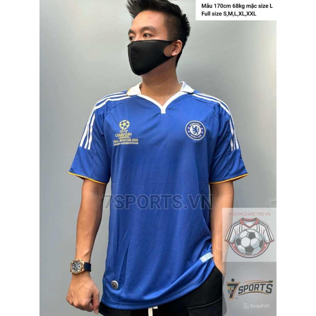 Áo Bóng Đá Retro Chelsea 2008 - Sân Nhà bản cao cấp vải Cotton Polyester