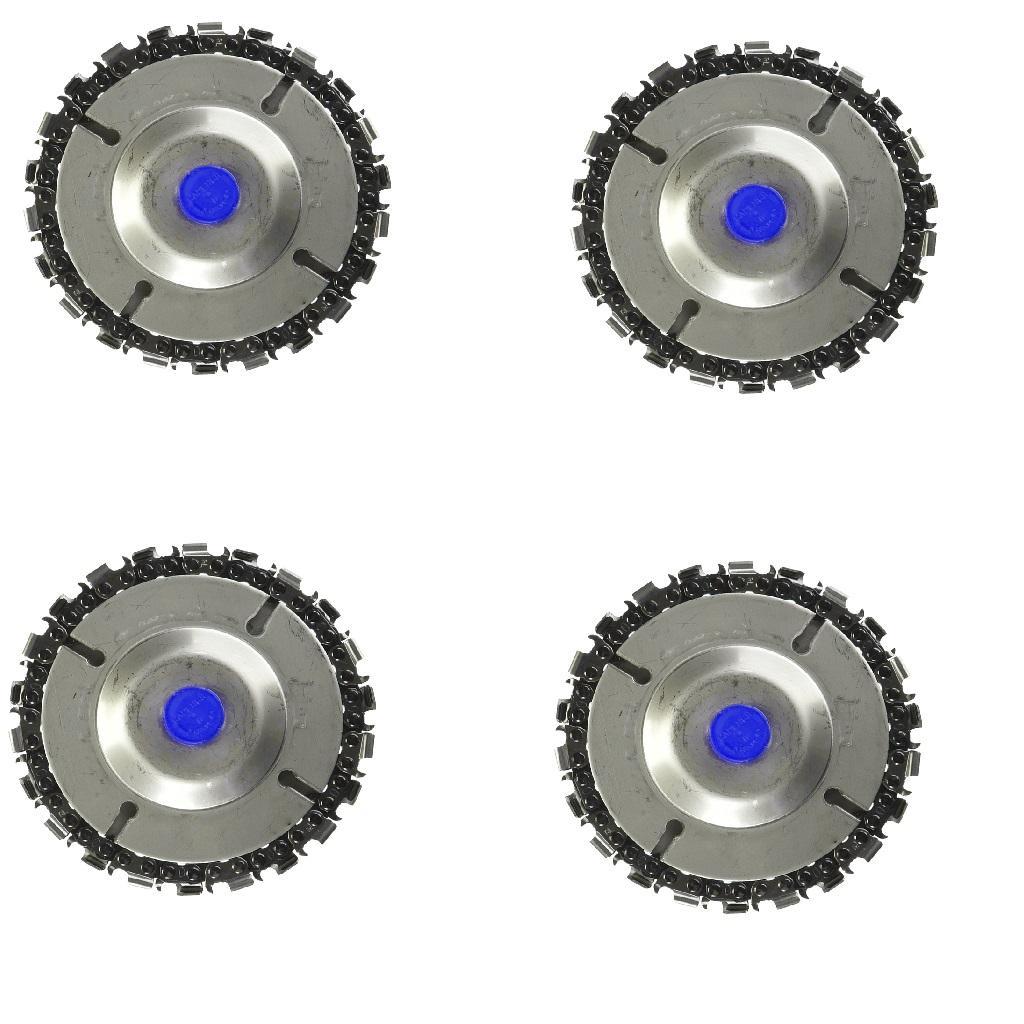 4pcs/set Wood Carving Disc for 4'' Cutter 4-1/2" Steel Angle Grinder 5/8"