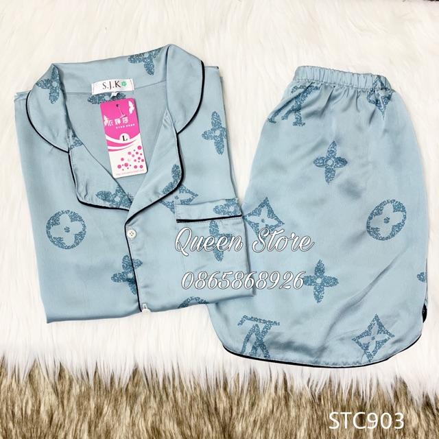 Bộ lụa satin cộc đùi có size, có túi