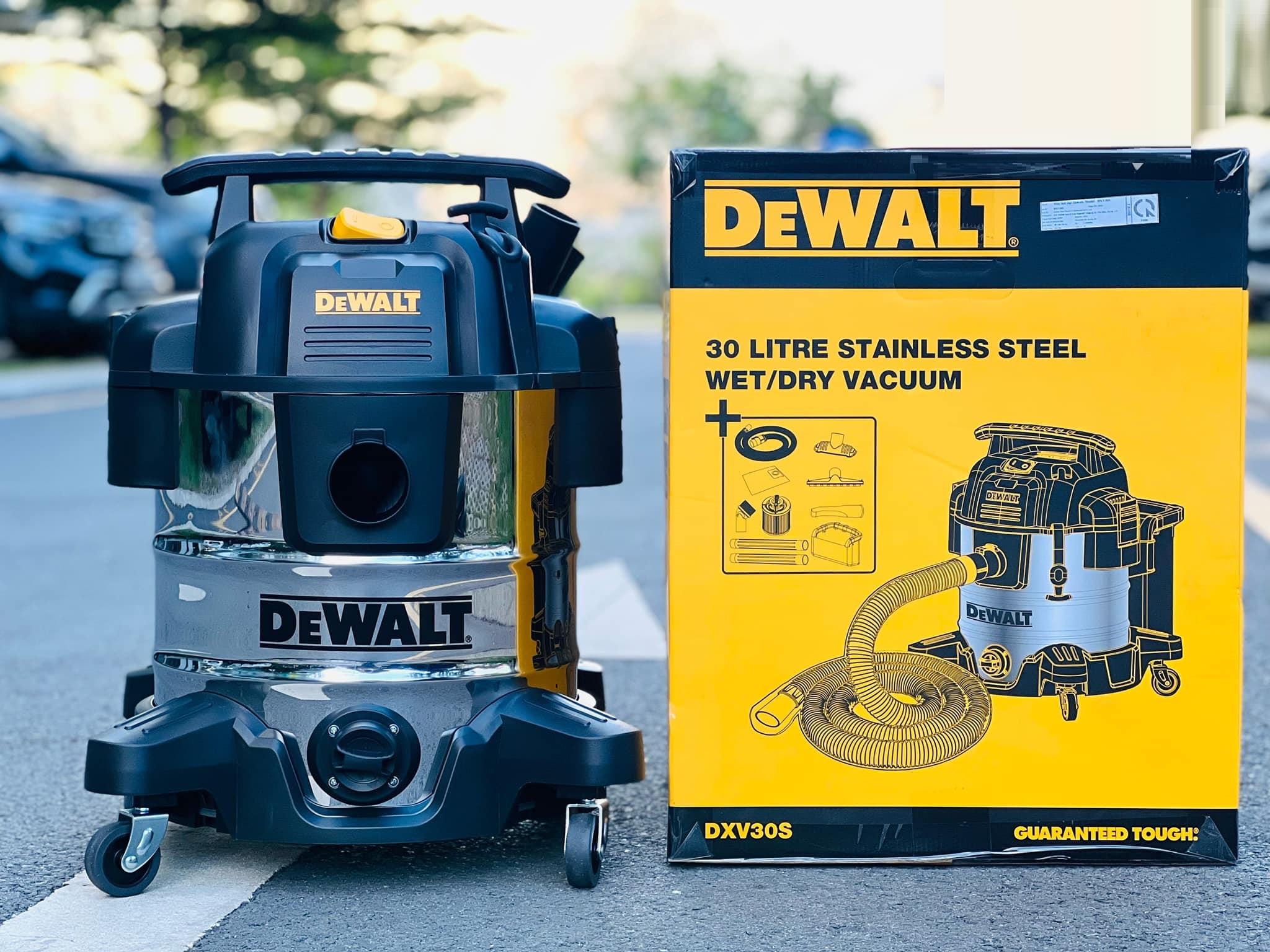 MÁY HÚT BỤI 3 CHỨC NĂNG 3000W (4HP) 30L DEWALT DXV30S - HÀNG CHÍNH HÃNG