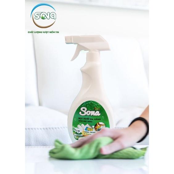 Xịt đa năng tẩy rửa vết bẩn vệ sinh nhà bếp sạch sẽ lau kính vệ sinh bề mặt ngừa vi khuẩn 500ml SONAMART_0604