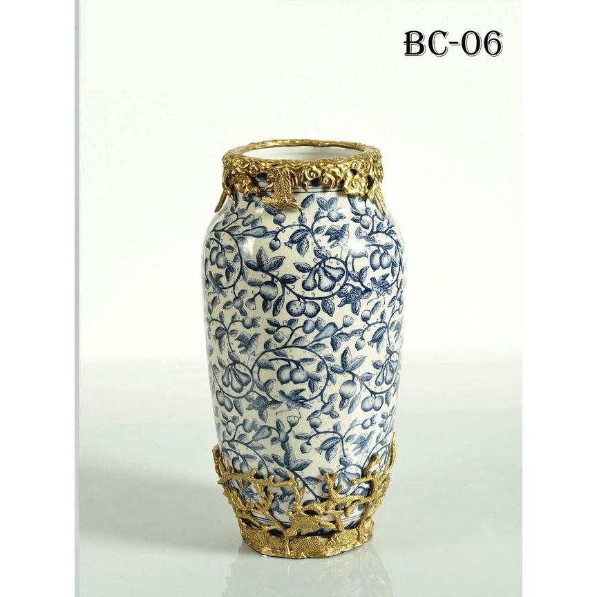 Bình Hoa Pháp Bọc Đồng Tân Cổ Điển Tinh Tế Sang Trọng BC-06