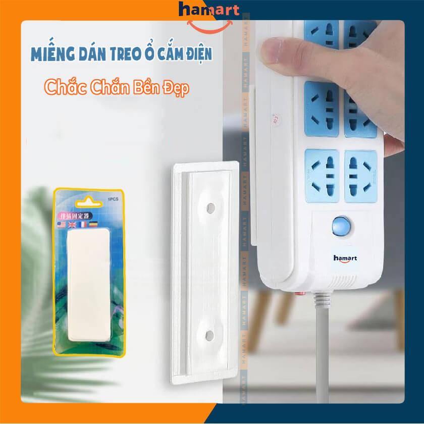 Miếng Dán Tường Treo Ổ Cắm Điện Treo Wifi Móc Treo Đa Năng Tiện Lợi