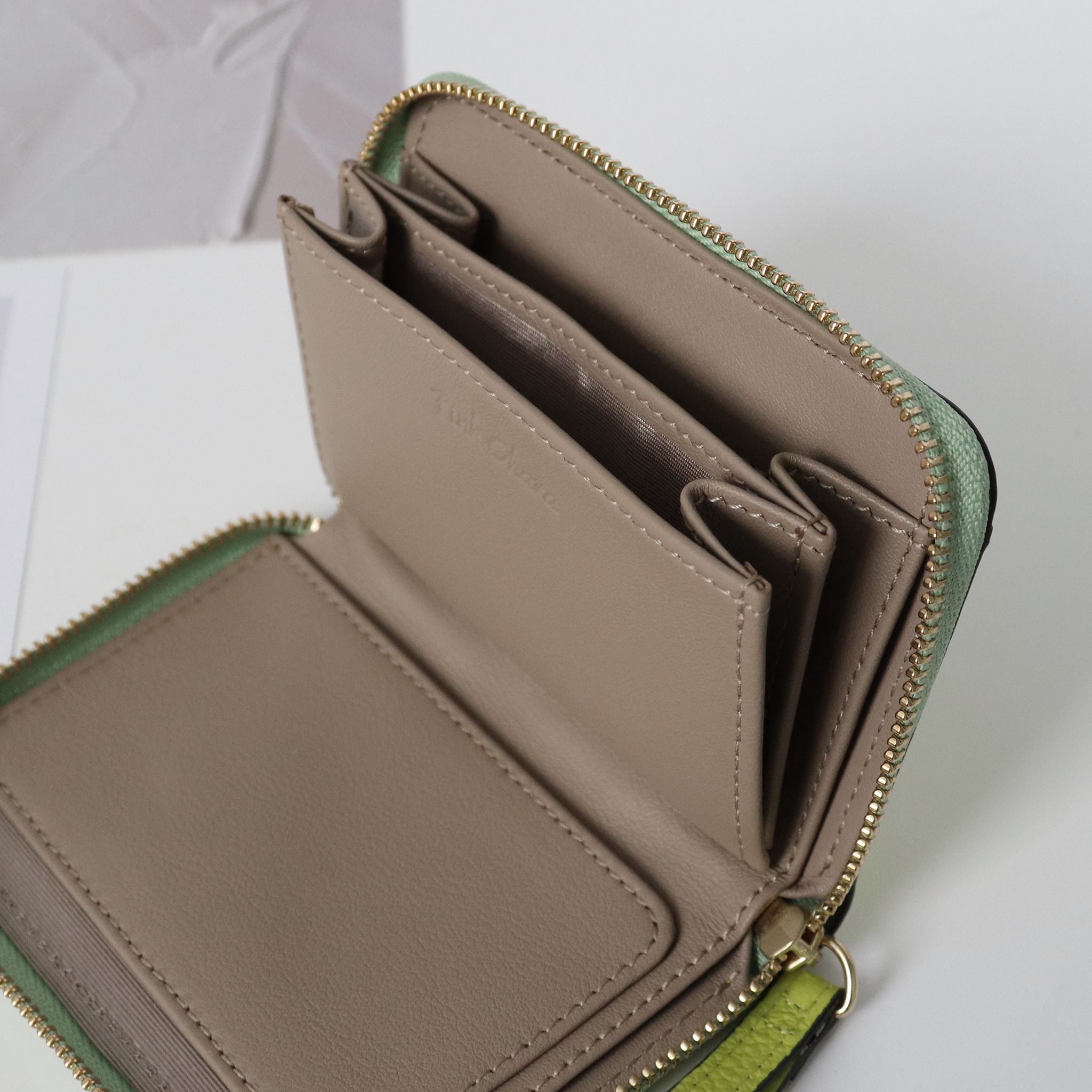 Ví đựng tiền nữ mini khóa zip nhỏ gọn - có ngăn tiền thẳng
