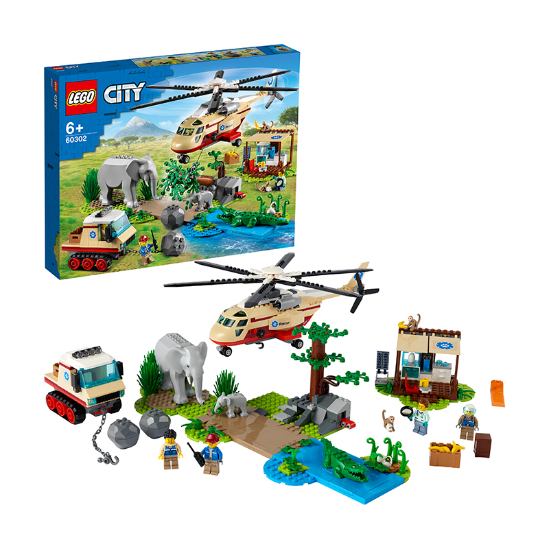 Đồ Chơi LEGO Biệt Đội Cứu Hộ Động Vật Hoang Dã 60302