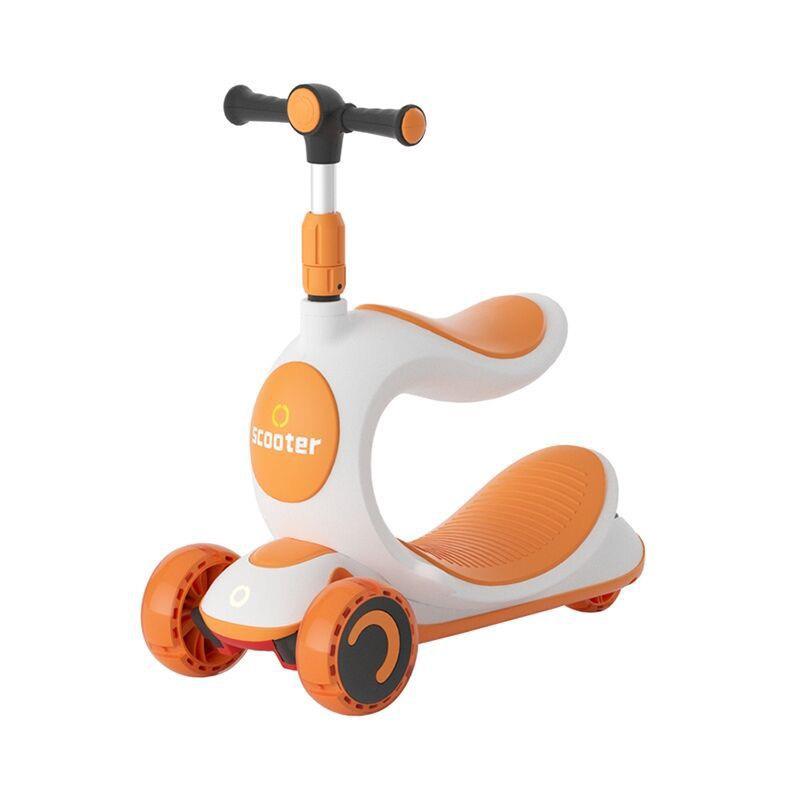 Xe trượt Scooter MOMMYKIDS MINH CHAU Cho Bé 3 in 1có đèn Led và Âm Nhạc tải trọng lớn vừa là bập bênh, se cút kit