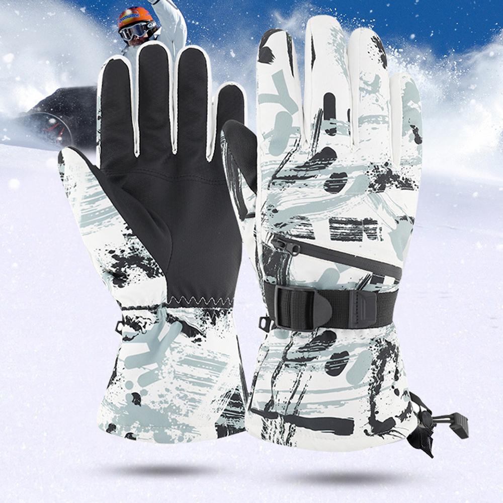 Găng Tay Mùa Đông Unisex Nam Nữ Giữ Ấm Chống Thấm Nước Sử Dụng Màn Hình Cảm Ứng Dễ Dàng