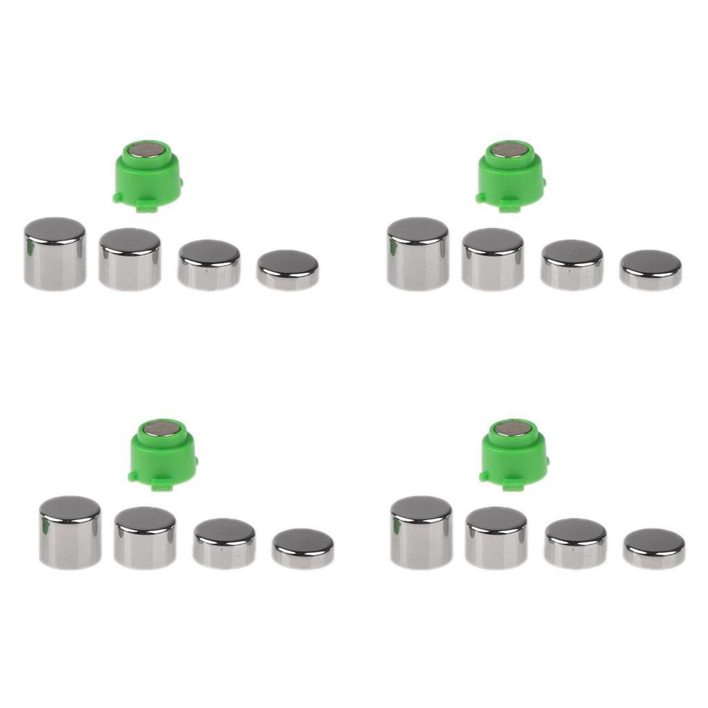 20pcs Set Replacement Metal Bumper Grips Button ThumbStick For PS4 Series