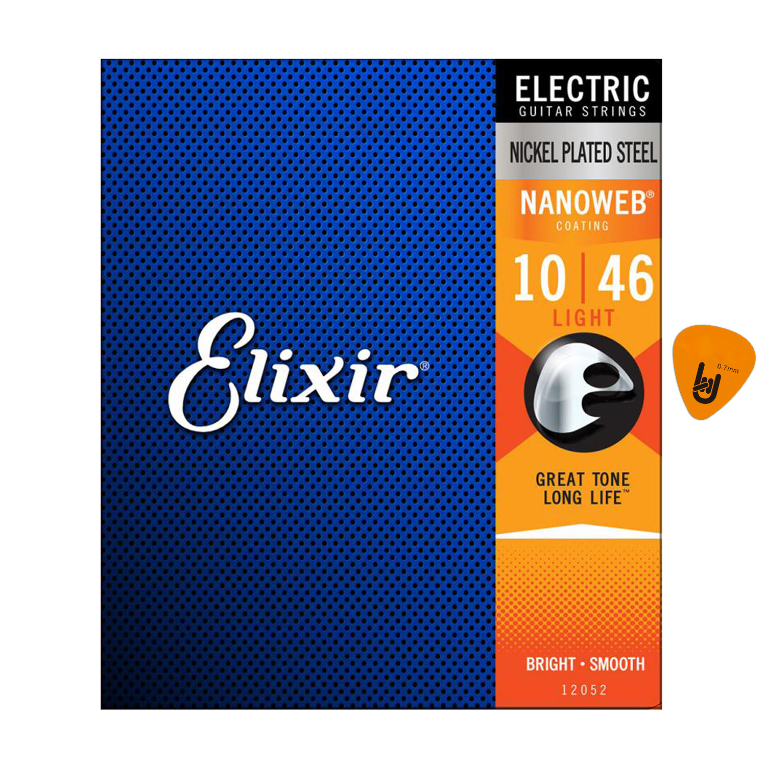 Elixir 12052 - Bộ Dây Đàn Guitar Điện Cỡ 10  - Chính Hãng  - Kèm Móng Gảy DreamMaker