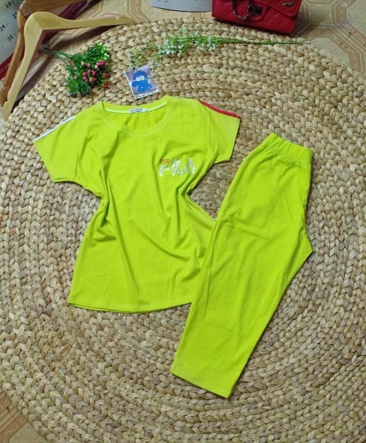 Đồ Bộ Mặc Nhà Nữ Quần Lửng Bigsize Thun Cotton Thể Thao Đẹp Dễ Thương Cute, Mặc Ngủ Đi Chơi DBN31