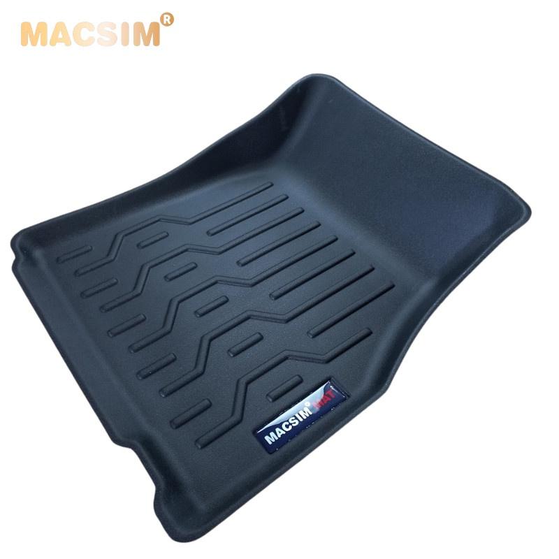 Thảm lót sàn xe ô tô Nissan Almera 2021-2022 Nhãn hiệu Macsim chất liệu nhựa TPV cao cấp màu đen