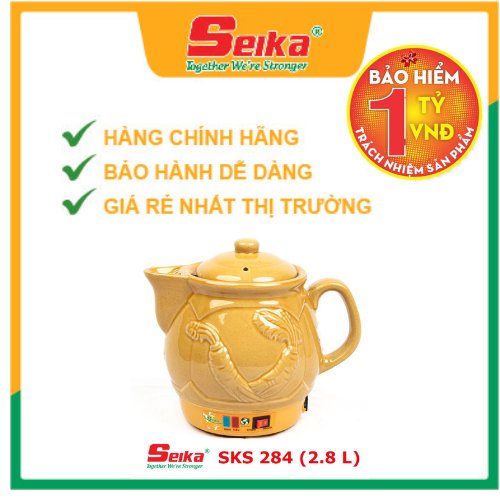 Siêu sắc thuốc  Seika 2.8L (Sứ Bình Dương ) SKS284  hàng chính hãng