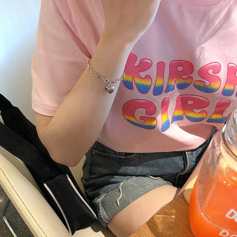 Vòng Tay Hình Trái Tim Thiết Kế Thanh Lịch Cho Nữ