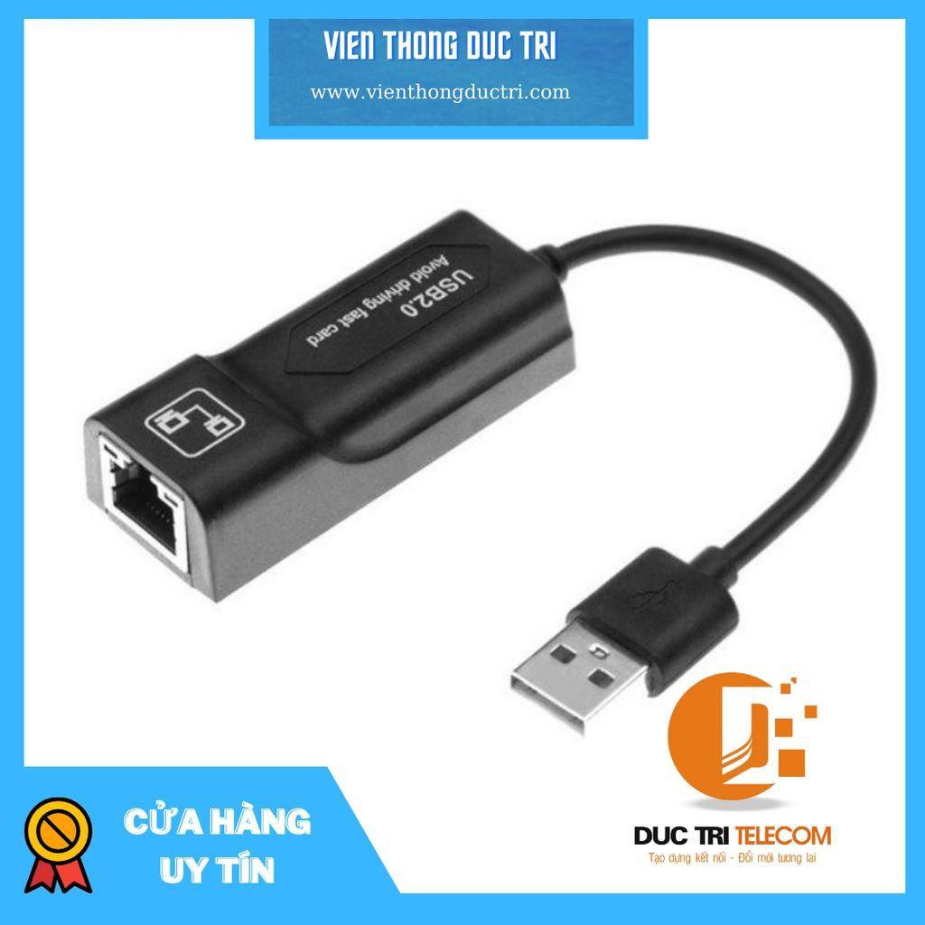 USB 2.0 chuẩn C to Lan 10.100 Mbps Ethernet Adapter