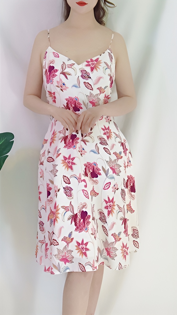 ĐẦM 2 DÂY CỔ CHỮ V LB19