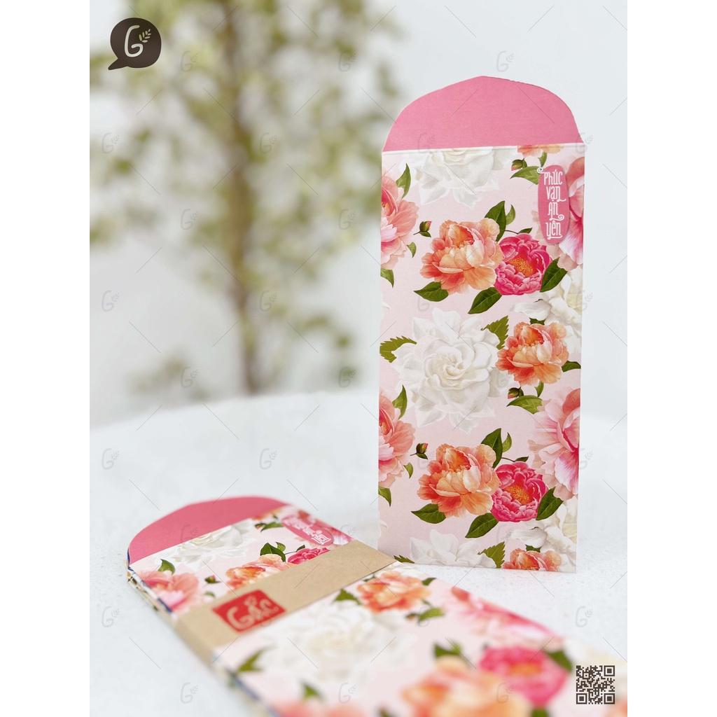 Bộ lì xì cao cấp Gác xép chất liệu Kraft nhật nhập khẩu Tết 2023 (Jasmine set