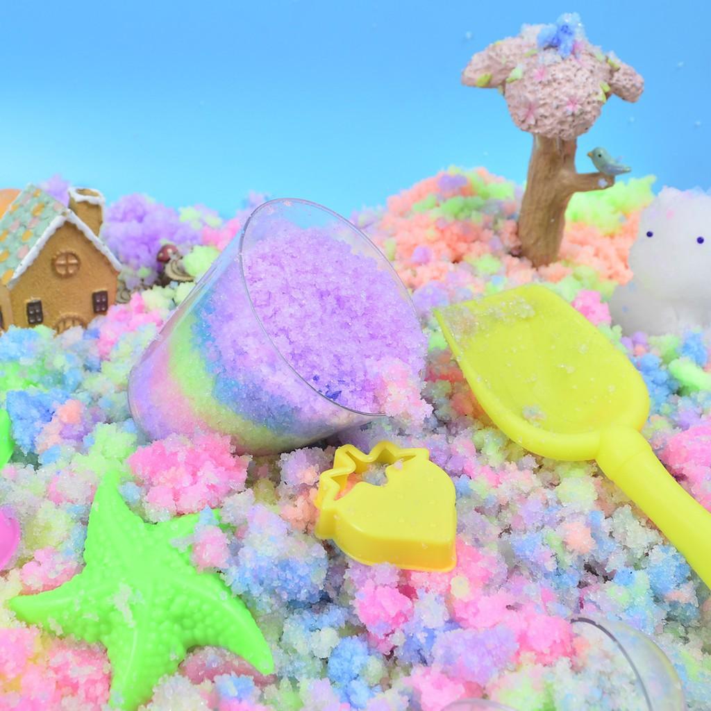 GÓI 25GR TUYẾT NHÂN TẠO NHIỀU MÀU siêu mịn làm cloud slime, gói 25 gram siêu nhiều Hàng xịn