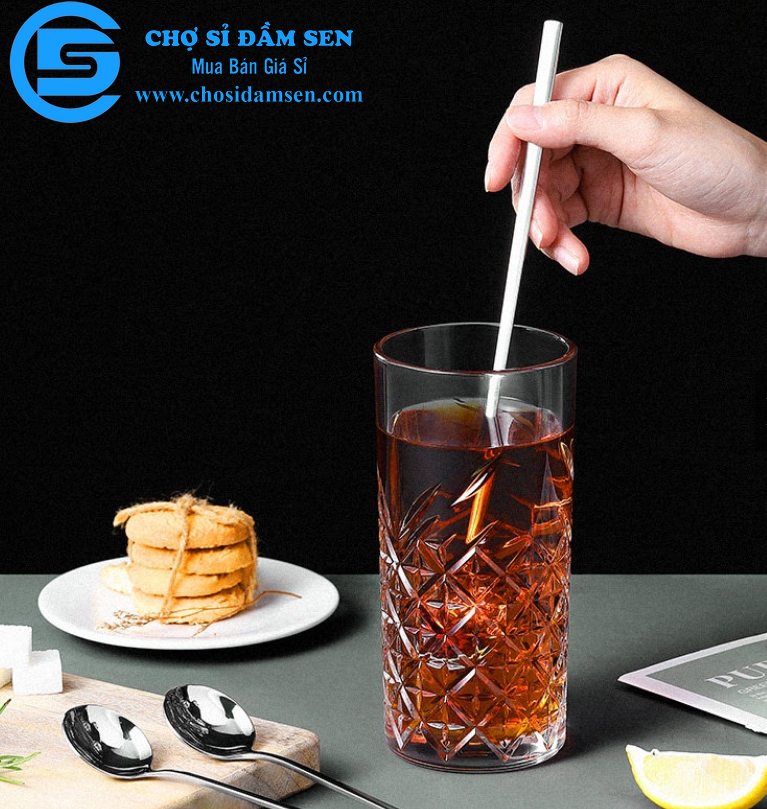Muỗng inox cán dài Muỗng cà phê chất liệu thép không gỉ thiết kế tay cầm dài tiện dụng G337-Muongcafe