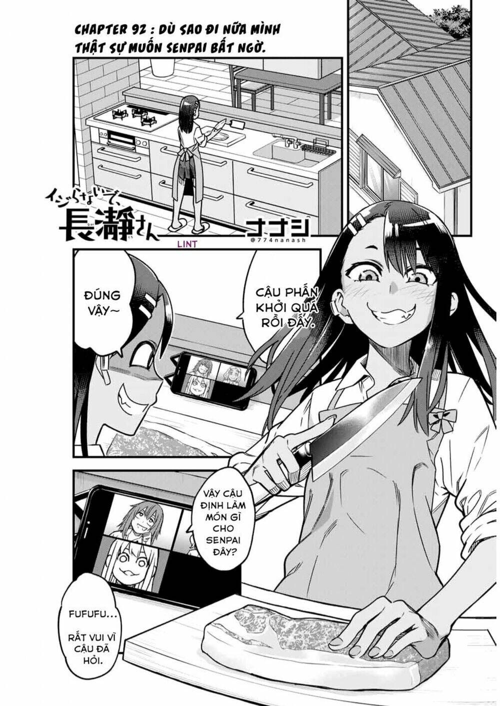 Please Don't Bully Me - Nagatoro-San Chapter 92: Dù sao đi nữa mình thật sự muốn Senpai bất ngờ. - Trang 1