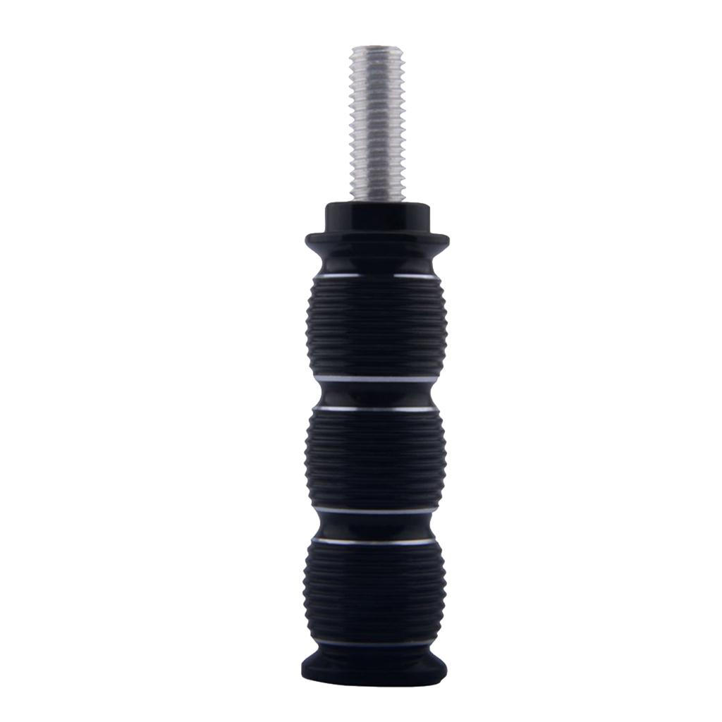 2pcs CNC Motorcycle Ribbed Toe Peg for Victory Cross Country Black