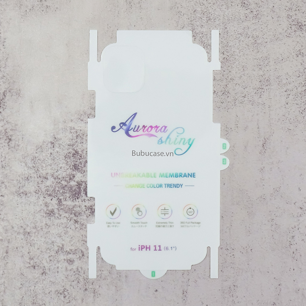 Miếng dán PPF chống vân tay mặt sau và viền cạnh chống trầy xướt cho iPhone - Full dòng máy