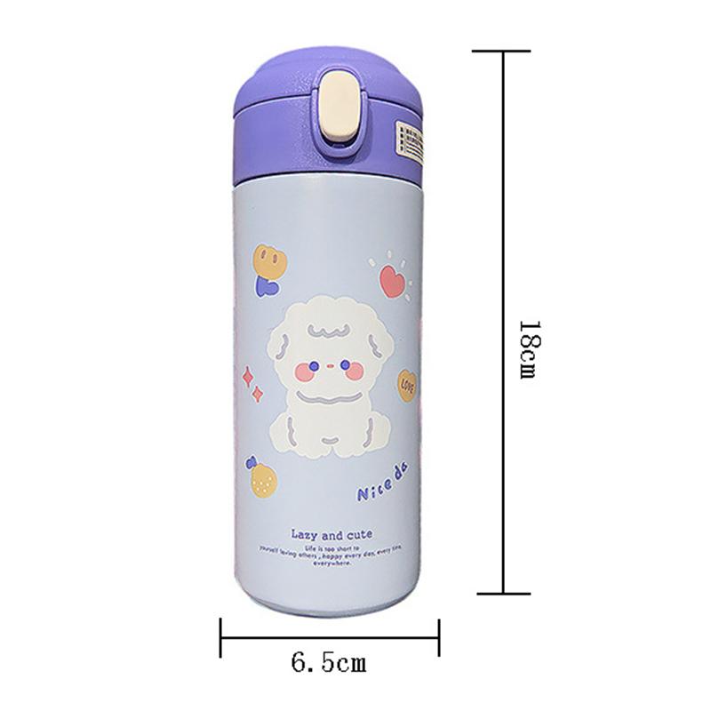 350Ml RaccoonThermos Cốc Di Động Dễ Thương Cách Nhiệt Cốc Bình Giữ Nhiệt Chân Không Thép Không Gỉ Nhiệt Bình Tumbler Thermocup