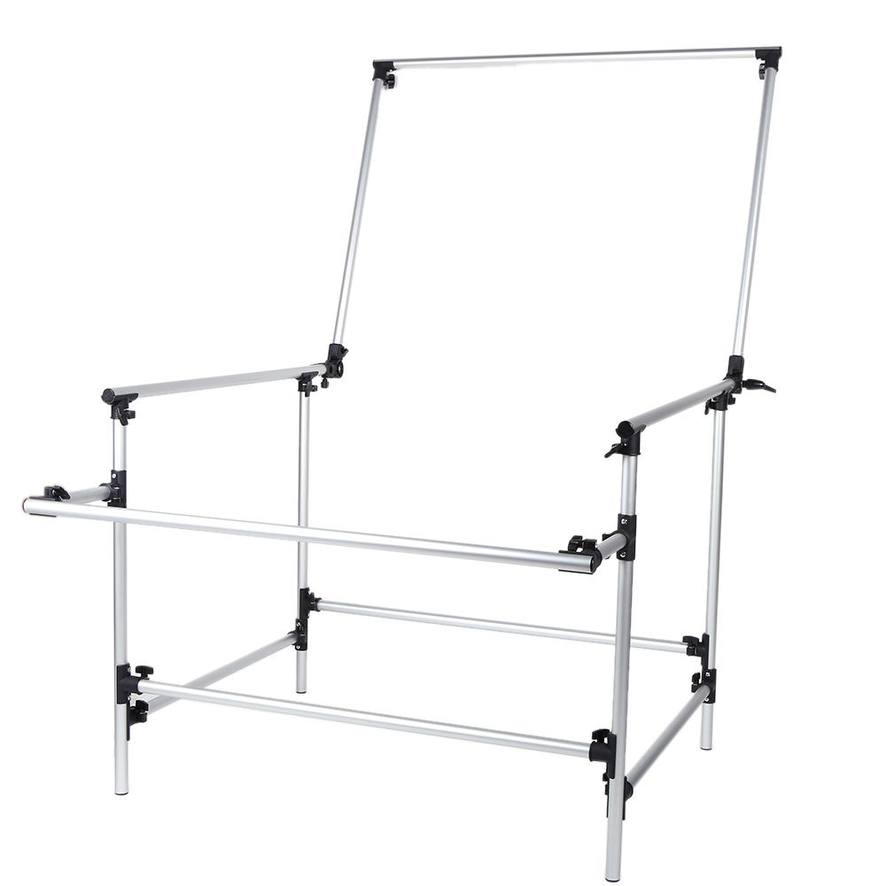 Photo Studio Photography 100 * 200cm Shooting Table for Still Life Product Shooting Aluminum Alloy Frame