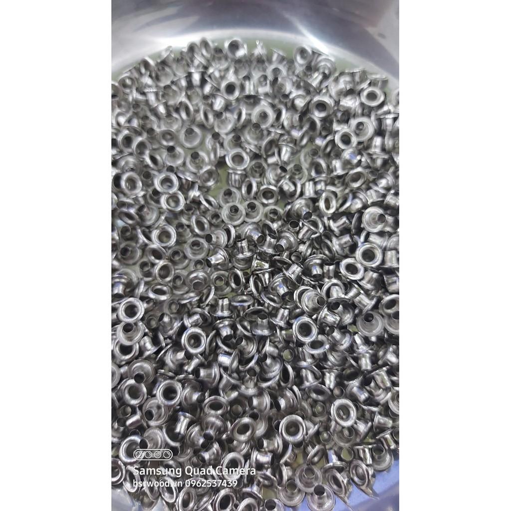 Khoen ore 3mm Khuy mắt cáo đóng bạt, bấm bạt, bấm túi giấy Bằng sắt xi Túi 1000 cái