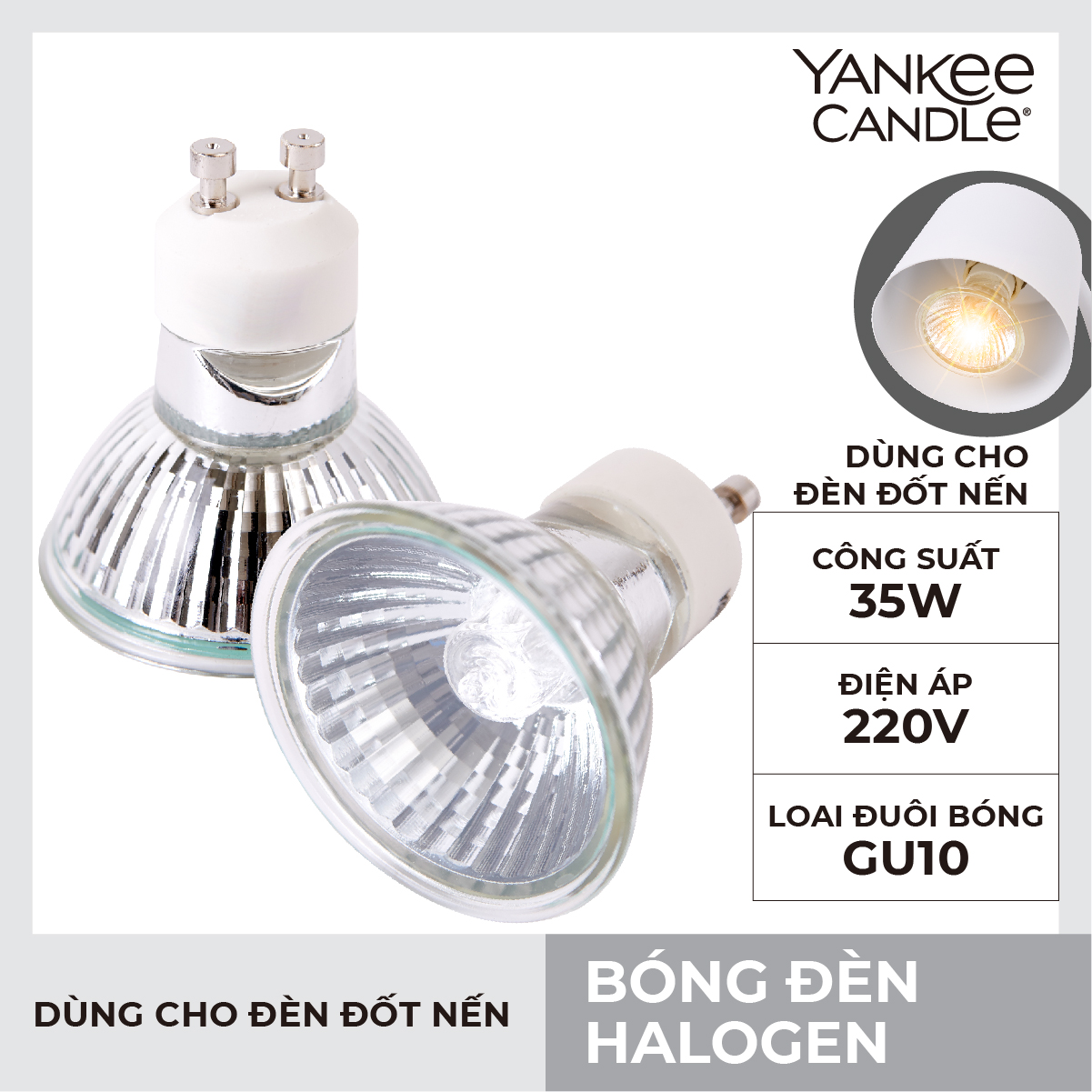 Bóng đèn Halogen từ Yankee Candle (dùng cho Đèn đốt nến)