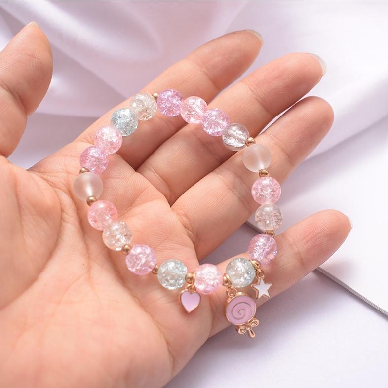 Vòng đeo tay hạt thủy tinh - Hiện đại xinh xắn nhiều kiểu cho nữ.