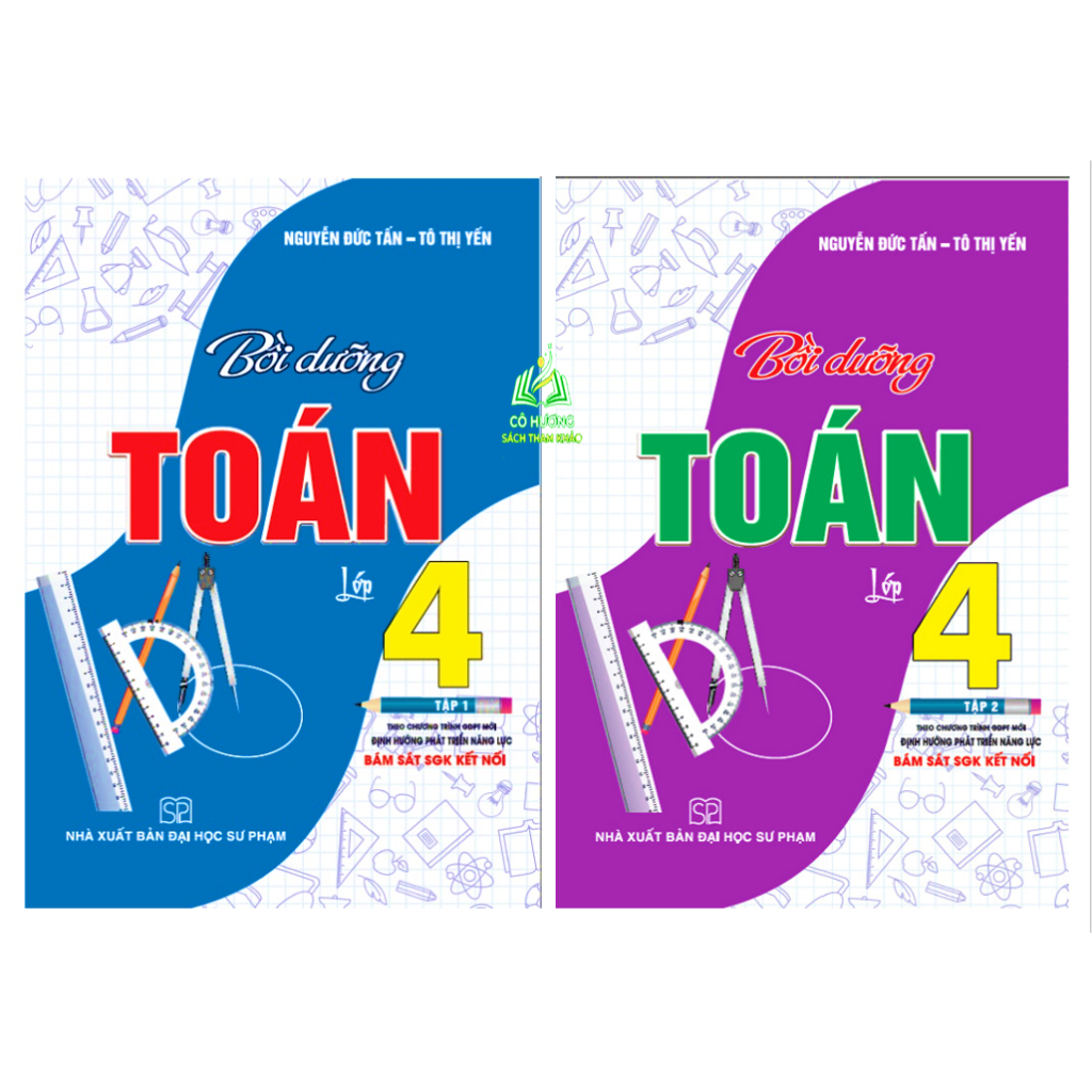 Sách - Combo Bồi Dưỡng Toán Lớp 4 - Tập 1 + 2 (Bám Sát SGK Kết Nối)