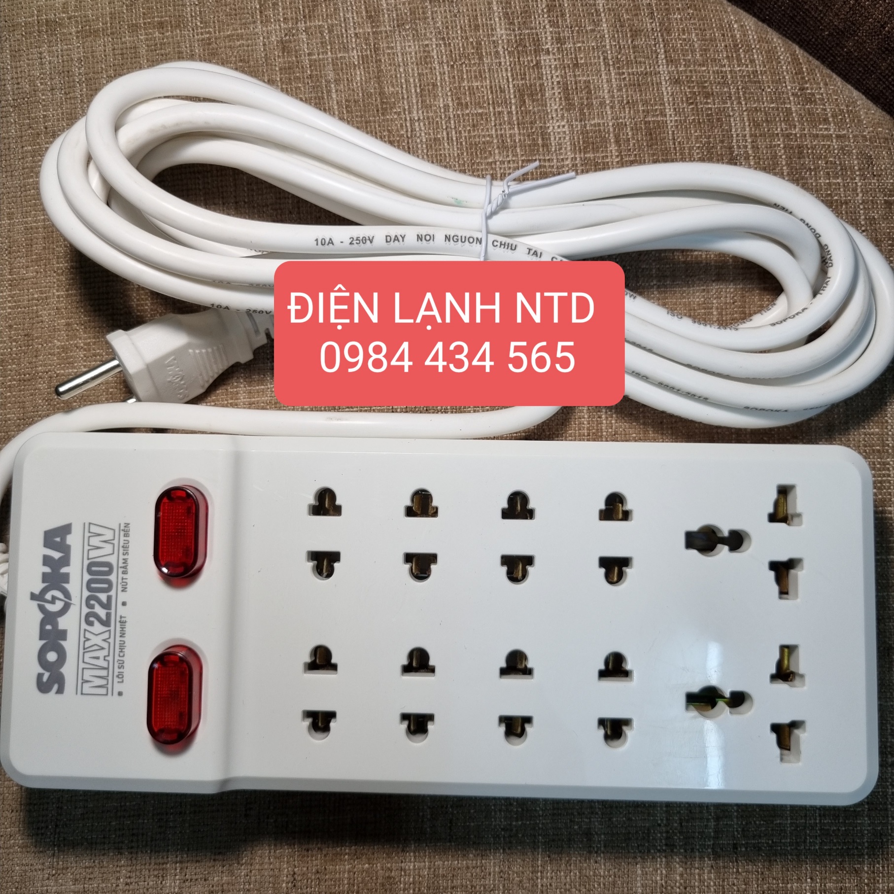 Ổ cắm điện SOPOKA 10 ổ