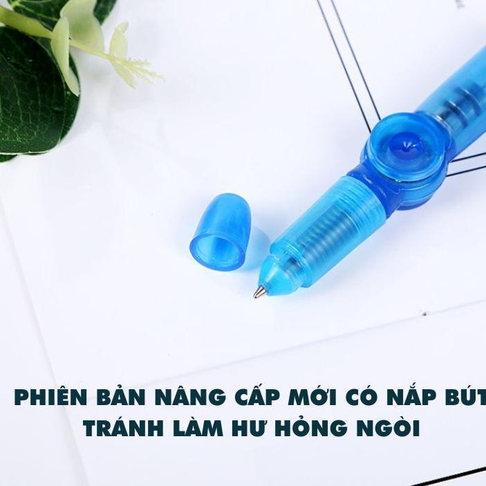 Con Quay Vô Cực Bút Quay Nghệ Thuật Phát Sáng, Spiner bút bi viết mực bản nâng cấp quay thần tốc mới có nắp